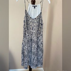 Express snakeskin A-Line dress!